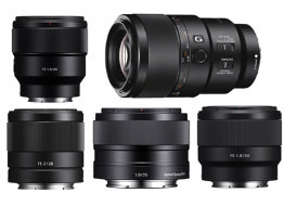 Cho thuê lens Sony (16-35F4, 25F2.0, 50F1.8, 85F1.8, 90F2.8 macro) mm